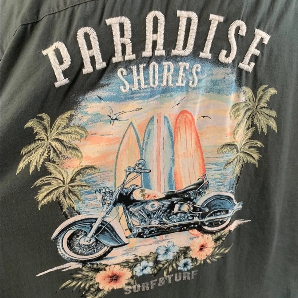 Paradise Shores men's 2X tropical shirt